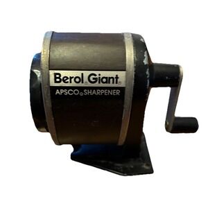 Vintage Berol Giant Apsco Pencil Sharpener Wall or Desk Top 6 Hole Made in USA